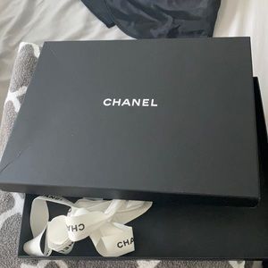 Chanel box with ribbon